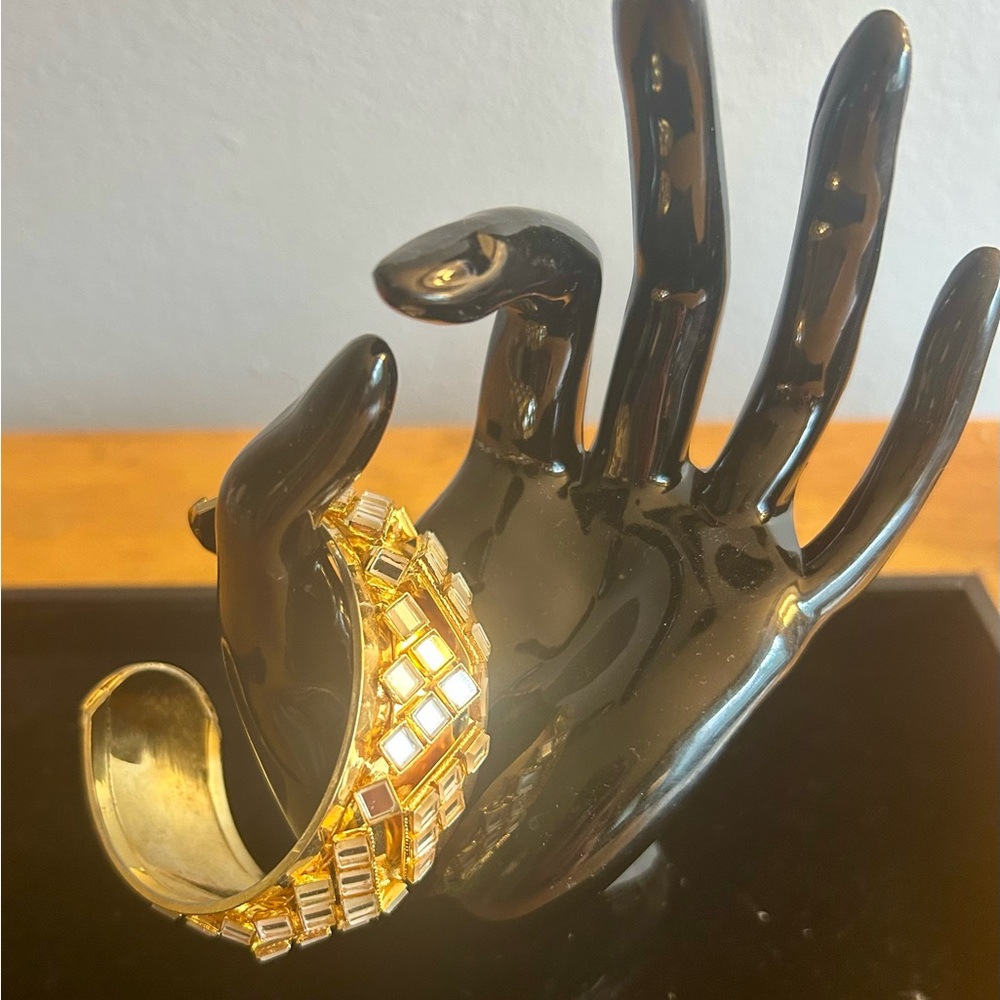 Sorrelli Gold Mirror Mosaic Cuff Bracelet